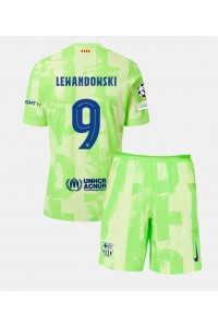 Barcelona Robert Lewandowski #9 Jalkapallovaatteet Lasten Kolmas peliasu 2024-25 Lyhythihainen (+ Lyhyet housut)